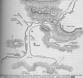 Plan van de aanval op Ali Musjid, 21 november 1878