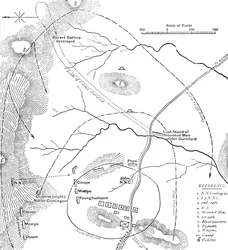 Plan van de Slag bij Isandhlwana, 22 jan. 1879, c1880