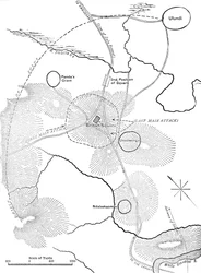 Plan van de Slag bij Ulundi, 4 juli 1879