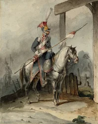Poolse chevauleger van de Franse Keizerlijke Garde, ca 1808