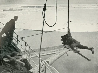 Ponting Cinematographs De boeg van de Terra Nova, ca. 1910-1913