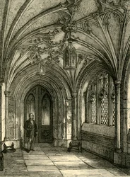 Portiek van de St. Sepulchres Kerk, ca. 1872