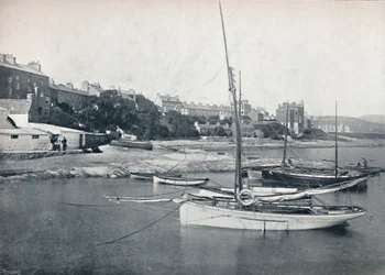 Port St. Mary - De stad en haven, 1895