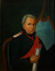 Portret van Alexander Semyonovich Shishkov 1754-1841, 1820s