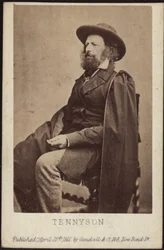 Portret van Alfred, Lord Tennyson 1809-1892, 1861