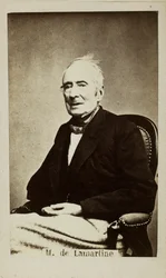 Portret van Alphonse de Lamartine 1790-1869, 1860s