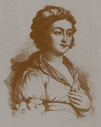 Portret van Ekaterina Yakovlevna Derzhavina, née Bastidon 1760-1794 (naar V. Borovikovsky)