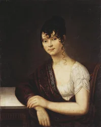 Portret van Elizaveta Ivanovna Ogareva 1784-1815, 1800s