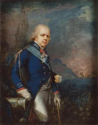 Portret van groothertog Constantijn Pavlovich van Rusland 1779-1831 voor de Slag bij Novi, 1799