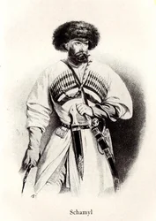 Portret van Imam Shamil, 19e eeuw