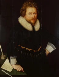 Portret van John Fletcher 1579-1625, ca. 1620