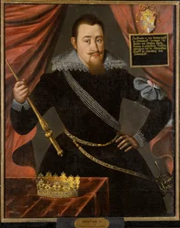 Portret van Koning Christian IV van Denemarken 1577-1648