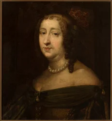 Portret van Marie Louise Gonzaga 1611-1667, Koningin van Polen, Midden 17e eeuw