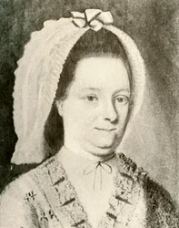 Portret van mevrouw Nathaniel Appleton, Jr., met een eigenaardige muts, 1784