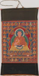 Portret van Munchen Sangye Rinchen, de Achtste Abt van het Ngor Klooster