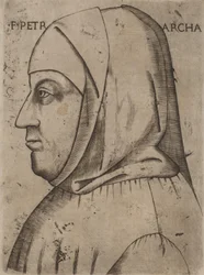 Portret van Petrarca, eerste helft 16e eeuw