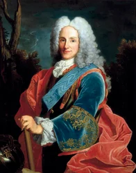 Portret van Filips V koning van Spanje (1683-1746). Anoniem schilderij, barokkunst.