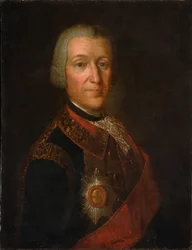 Portret van Prins Fyodor Ivanovich Golitsyn 1700-1759, 1750s