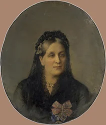 Portret van prinses Maria Alexandrovna Dolgorukaya, née Apraxina 1816-1892, tweede helft van de 19e eeuw