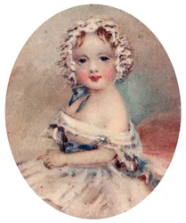 Portret van koningin Victoria als kind