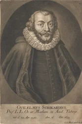 Portret van Wilhelm Schickard 1592-1635