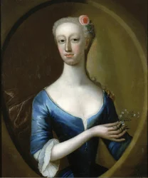 Portret van een dame, ca. 1740