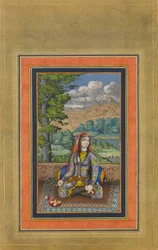 Portret van een Perzische Dame, Folio uit het Davis Album