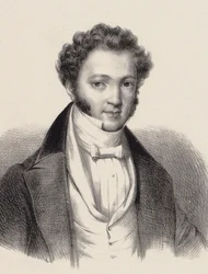 Portret van pianist en componist Ignaz Moscheles