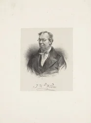 Portret van de componist Johann Wilhelm Wilms 1772-1847, 1835.