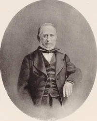 Portret van de componist Saverio Mercadante 1795-1870