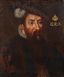 Portret van koning Gustaaf I van Zweden 1496-1560, om 1700