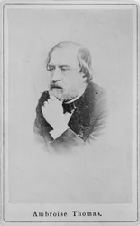 Portret van de componist Amboise Thomas, ca. 1860-1870
