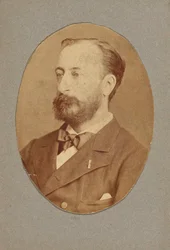 Portret van de componist Camille Saint-Saëns 1835-1921, c. 1880