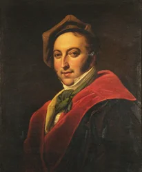 Portret van de componist Gioachino Antonio Rossini 1792-1868