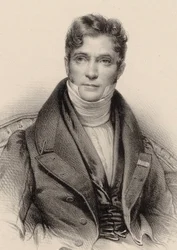 Portret van de dirigent en componist Gaspare Spontini