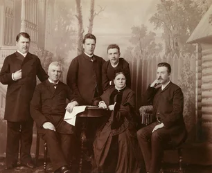 Portret van de familie van Sophia Perovskaya, 1860s