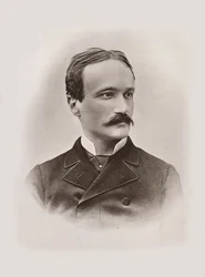 Portret van de librettist en componist Arrigo Boito 1842-1918, 1884