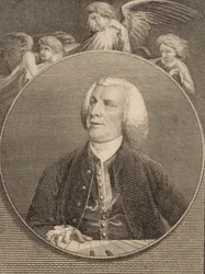 Portret van de organist en componist John Stanley 1712-1786, 1784