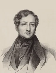 Portret van de pianist en componist Sigismund Thalberg 1812-1871