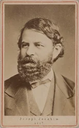 Portret van de violist en componist Joseph Joachim 1831-1907, 1870s