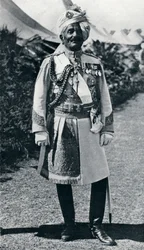 Pratap Singh 1845-1922, Brits-Indiase legerofficier en Maharaja, 1914