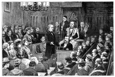 Overhandiging van de Vrijheid van de Stad aan Mr Gladstone, 1877