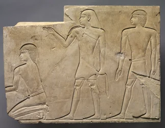 Priesters die begrafenisrituelen uitvoeren, ca. 667-647 v.Chr.