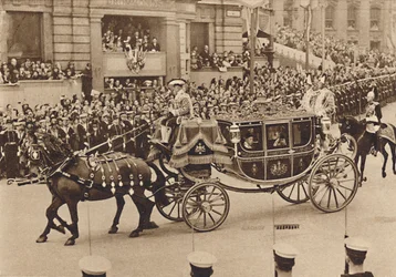 Prinses Elizabeth en haar neef Lord Lascelles met de Prinses Royal, 1937