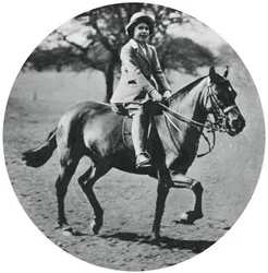 Prinses Elizabeth te paard, Windsor Great Park