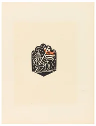 Print, Vignet, Plaat X, Ethiopië, cili Christos, Madonna en Heiligen, zoals ik ze zag in illuminaties van oude Ethiopische codices Portfolio, 1920