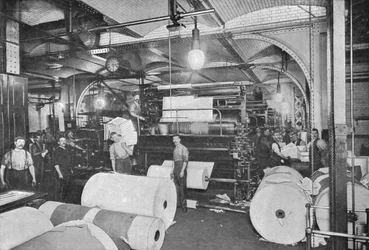Het drukken van de Daily Telegraph krant, Londen, c1900, 1903
