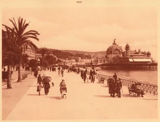 Promenade des Anglais en het Jetty Palace, Nice, 1930