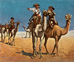 Achtervolging van de Simon-Koper-Hottentotten in de Kalahari-woestijn, 16 maart 1908, 1936