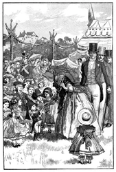 Koningin Victoria en Prins Albert op een feest, Coburg, Duitsland, c1840s, 1900